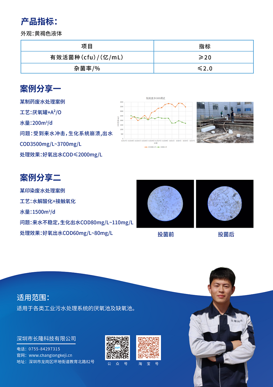 降解高濃度COD，提高生化B/C，提高水解酸化速度
